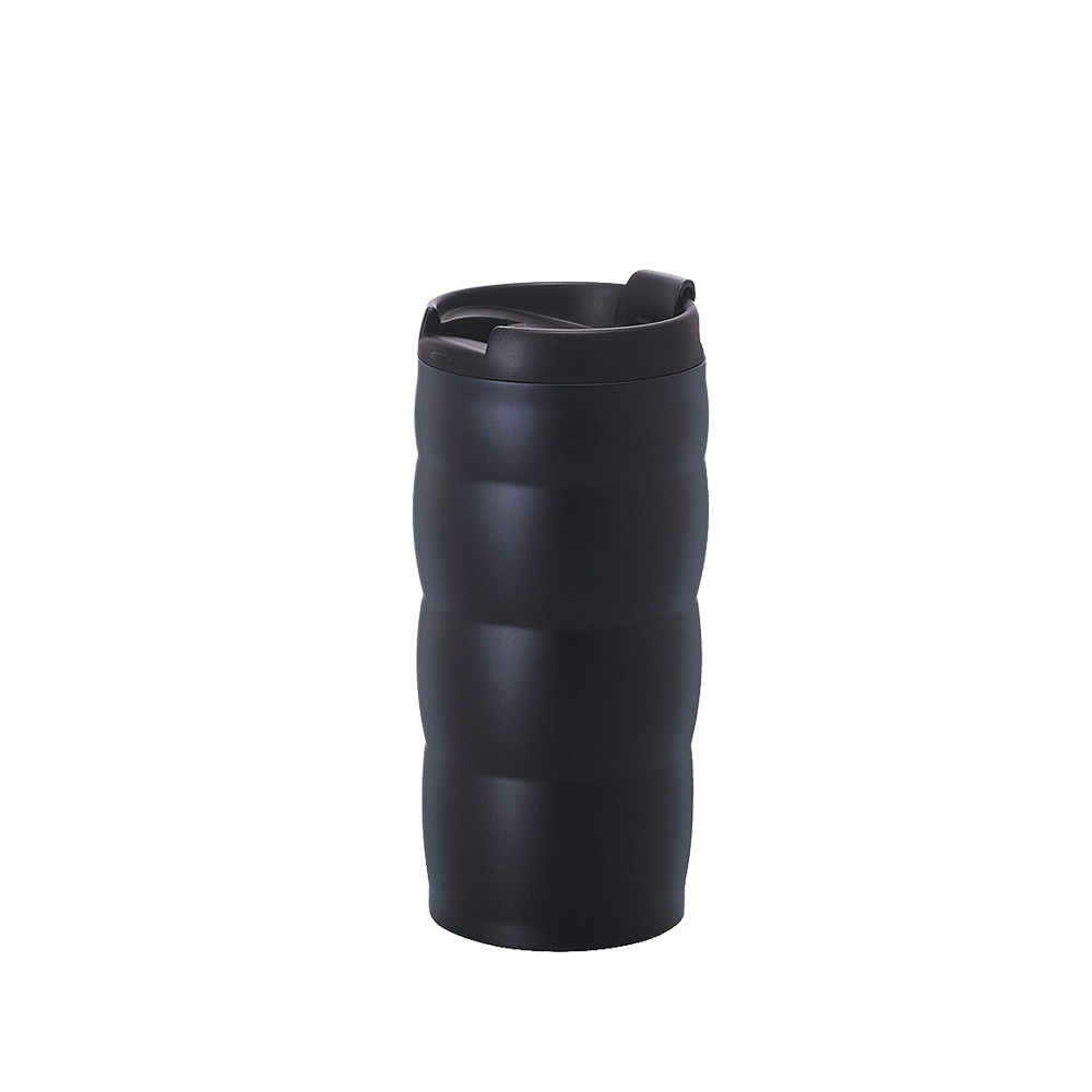 HARIO 真空不鏽鋼隨行杯 黑色 350ml VUW-35B