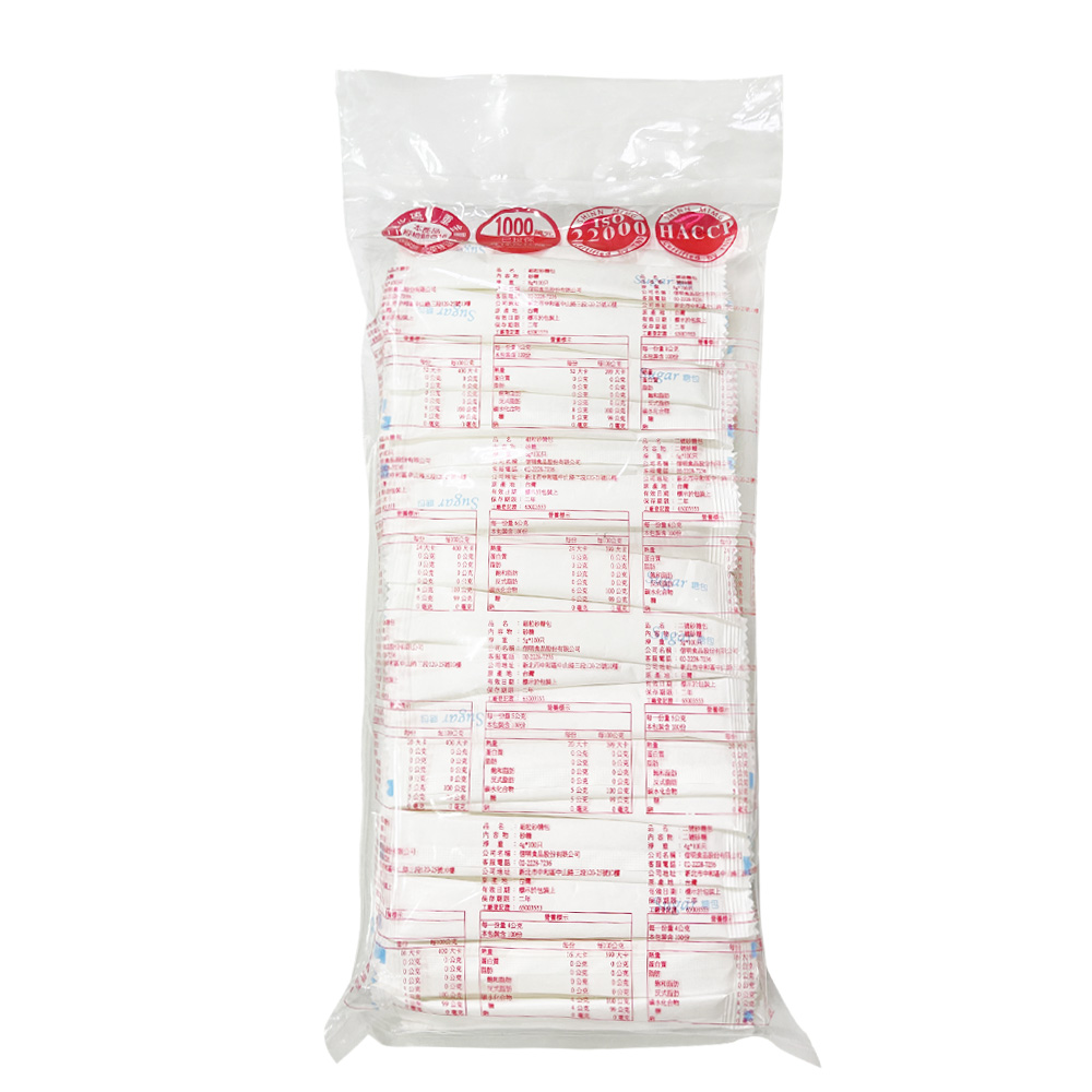 信明食品 細粒砂糖包4gX100只/袋 咖啡砂糖條